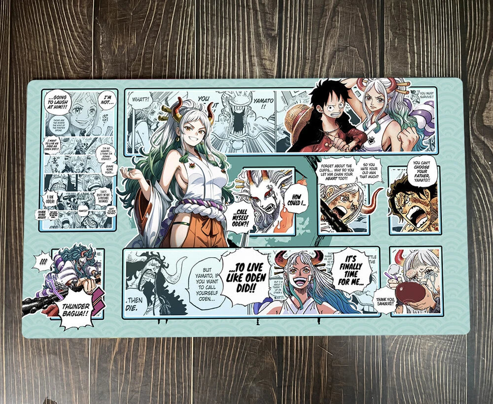 One Piece OPCG TCG CCG Mouse Pad Yamato Kaido Playmat Trading Card Game Desk Mat
