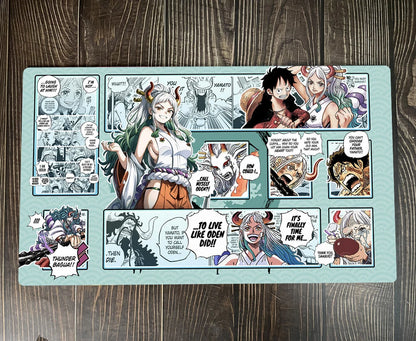 One Piece OPCG TCG CCG Mouse Pad Yamato Kaido Playmat Trading Card Game Desk Mat
