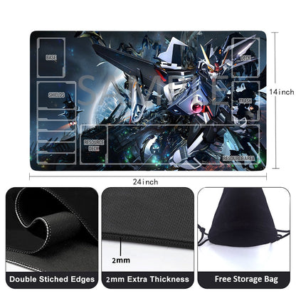 Gundam Playmat Suitable for GCG ,includes Storage Bag, 24 x 14 inches (GD5101410)
