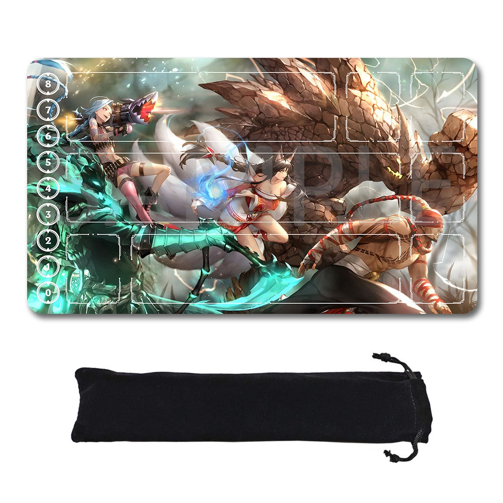 Jinx - League Of Legends Riftbound Playmat 24x14 in + Free Storage Bag