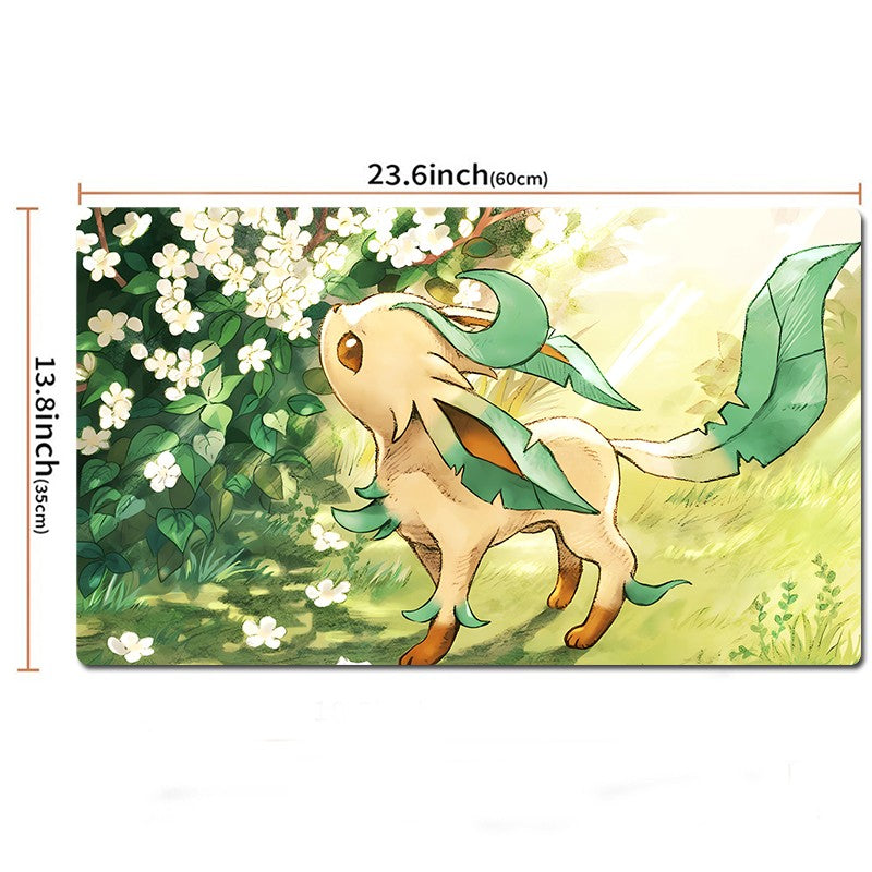 Leafeon Board Game Pokemon Table Playmat TCG CCG Mat Gaming Play Pad Mousepad