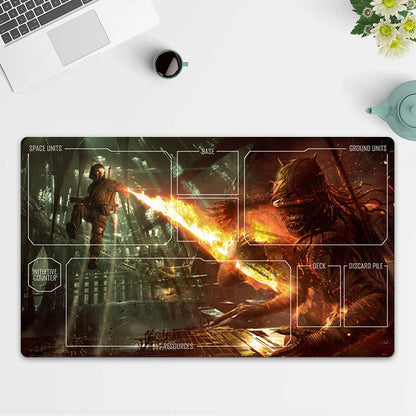 Playmat Boba Fett TCG Starwars : Unlimited Trading Card Game Play Mat Free Bag