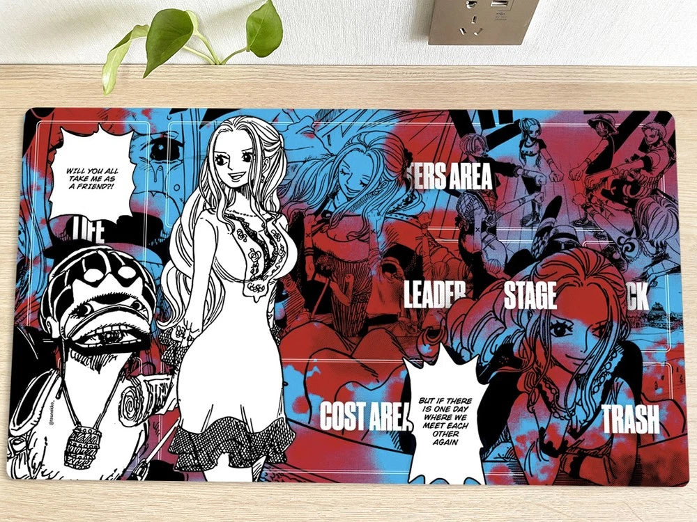 One Piece Nefertari Vivi Table Playmat OPCG TCG CCG Gaming Pad Trading Card Game Mat