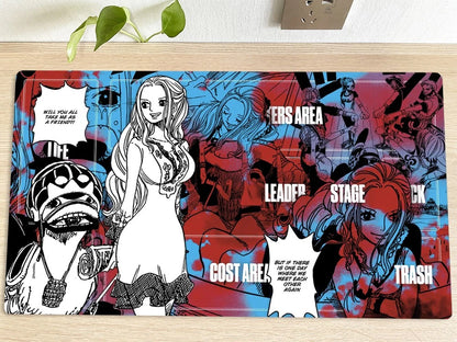 One Piece Nefertari Vivi Table Playmat OPCG TCG CCG Gaming Pad Trading Card Game Mat