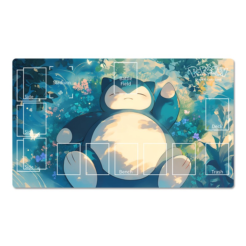 Pokemon Table Playmat Snorlax TCG CCG Play Mouse Pad Trading Card Game Mat