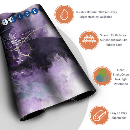 Board Game Digimon Playmat With Card Zones Mousepad Playmat of TCG CCG Stitched Edge