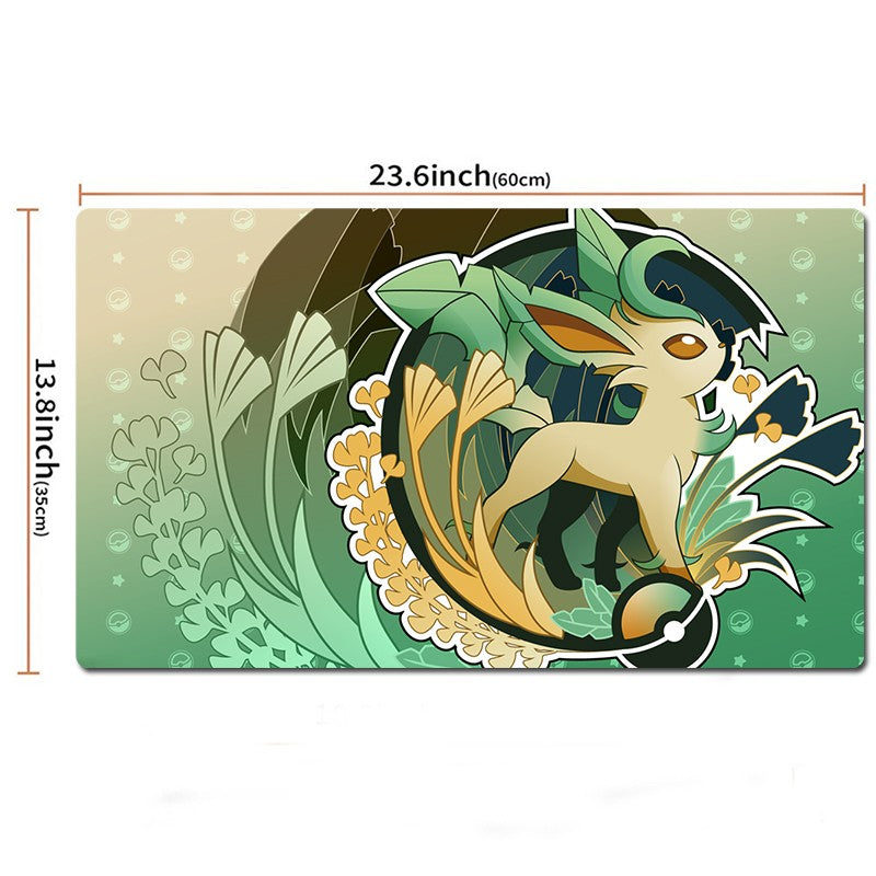 Leafeon Board Game Pokemon Table Playmat TCG CCG Play Mat Gaming Play Mouse Pad