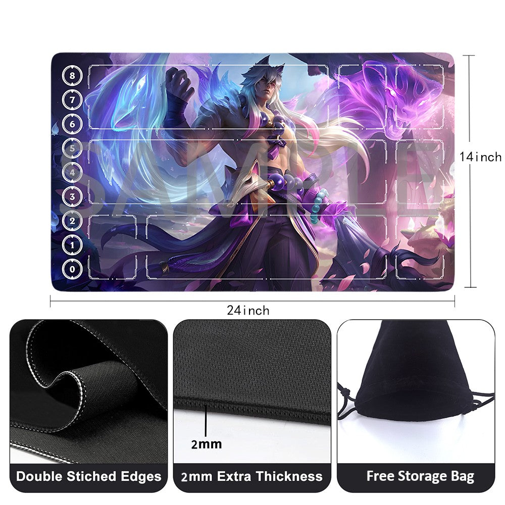 Sett - League Of Legends Riftbound Playmat 24x14 in + Free Storage Bag
