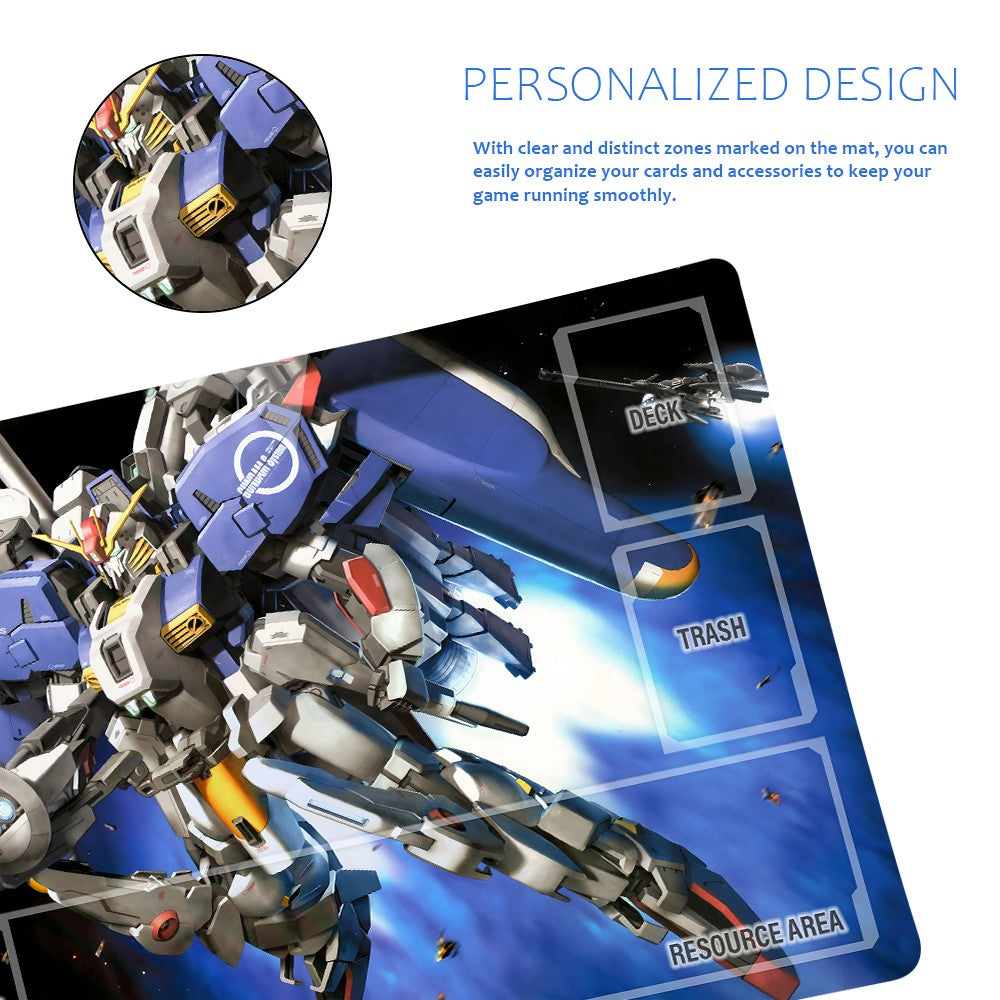 Gundam Playmat Suitable for GCG , includes Storage Bag, 24 x 14 inches (226514)