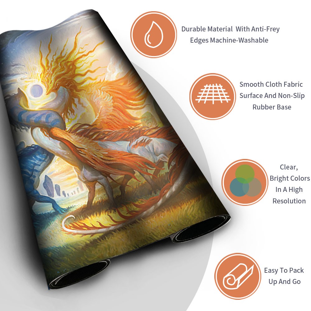 CELESTIAL REUNION - MTG Playmat | TCG CCG Card Game Mat | Non-Slip Base