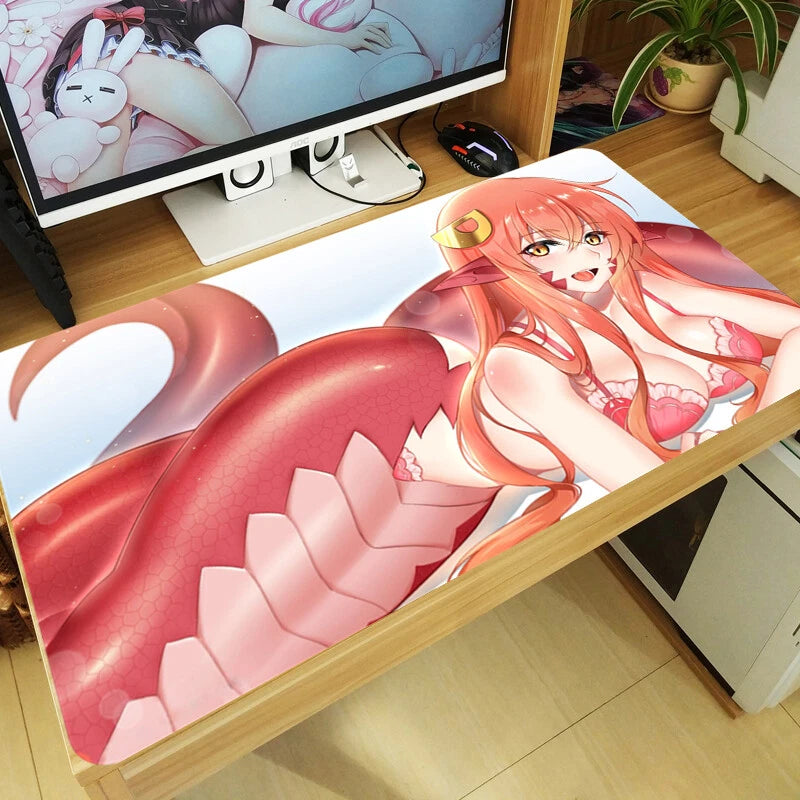 Anime Monster Musume Mouse Pad Miia Keyboard Work Mat Game Playmat 70x40cm