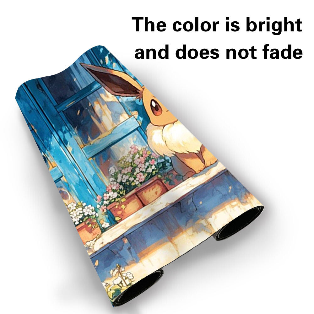 458986 - Board Game Pokemon  Eevee Playmat Games Mousepad Play Mat of TCG