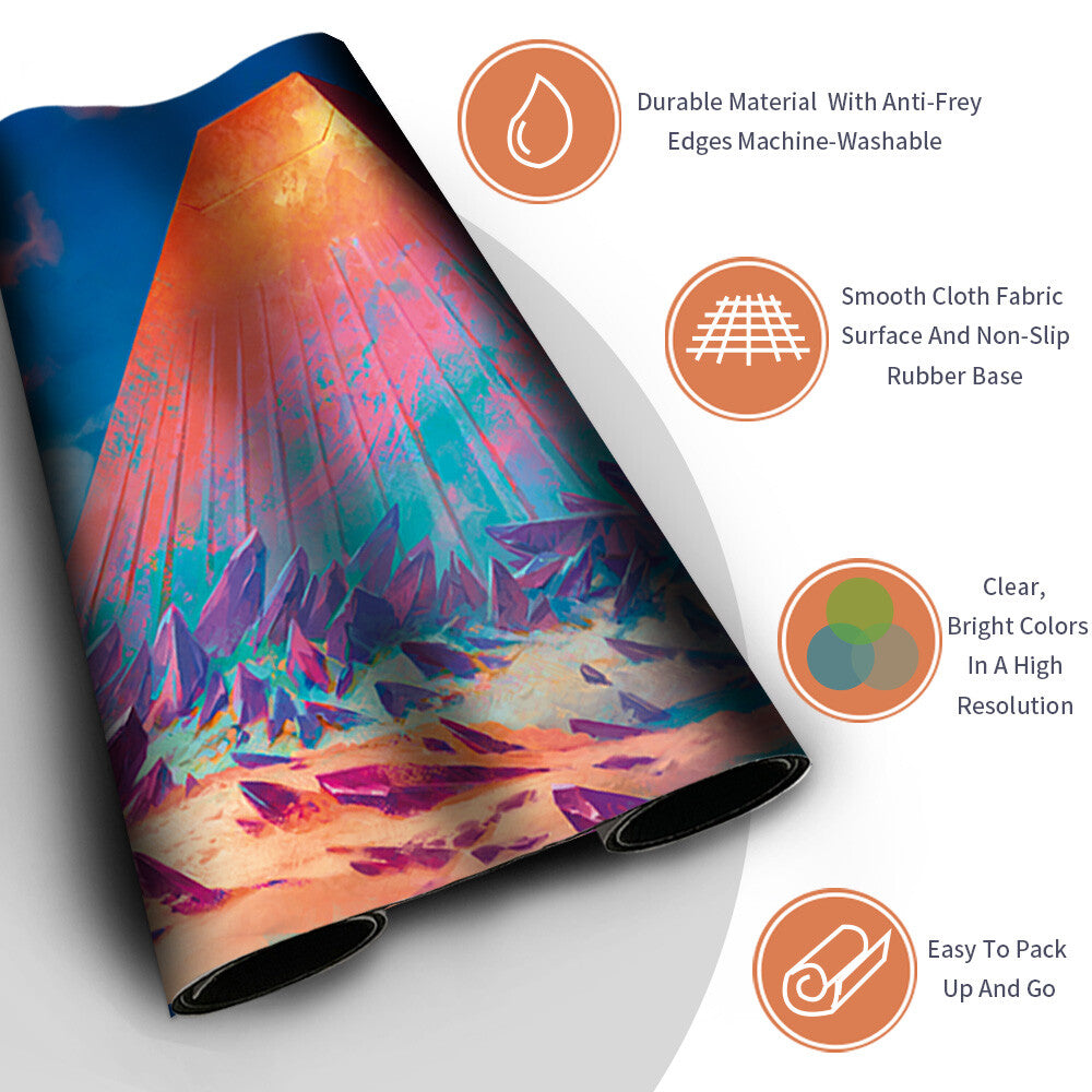 ISLAND - Magic The Gathering MTG Playmat TCG CCG MTG Playmat Stitched Edge