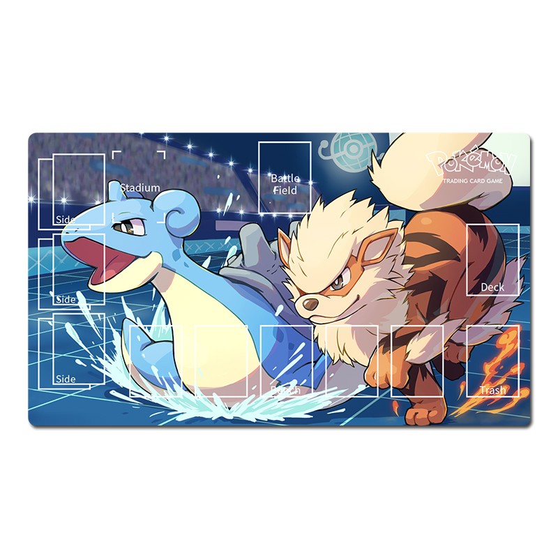Pokemon Table Playmat Lapras Arcanine TCG CCG Pad Trading Card Game Mat Mousepad