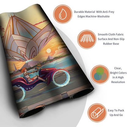 AMONKHET LO-FI - Magic The Gathering MTG Playmat TCG CCG MTG Playmat Stitched Edge