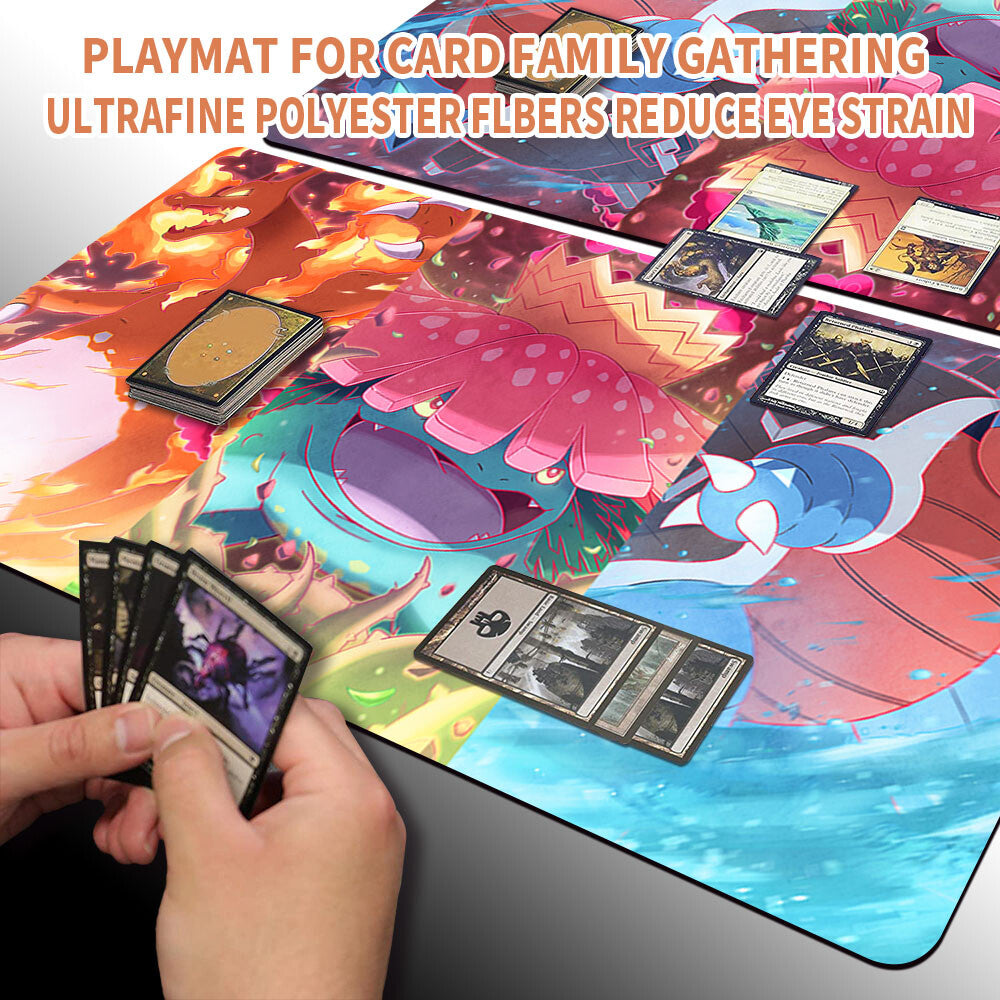 New Pokemon Playmat Stitched Edge | Pokemon Playmat Stitched Edge With Zones | 726432