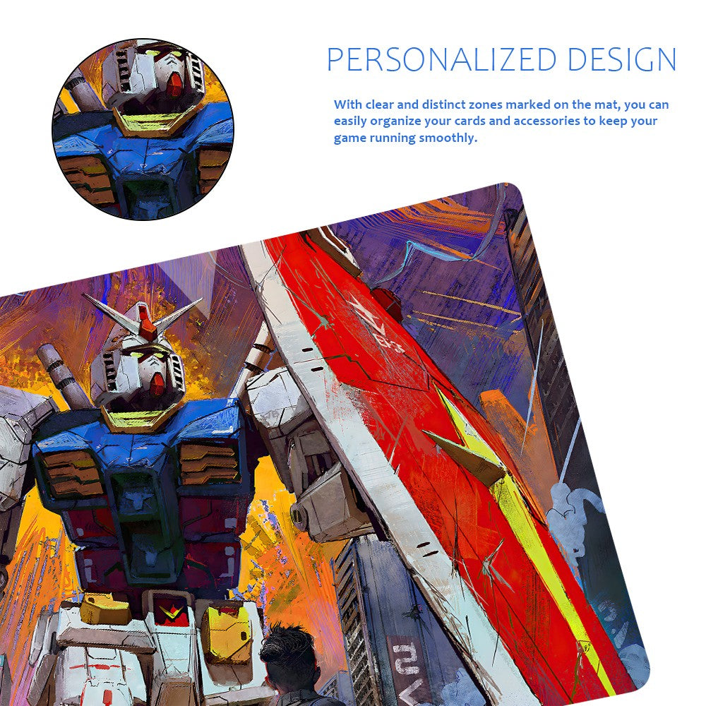 Gundam Playmat Suitable for GCG  , includes Storage Bag, 24 x 14 inches 1196785