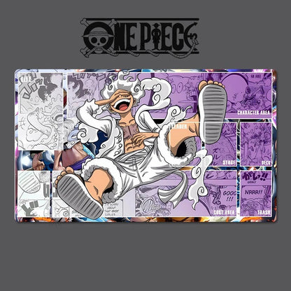 Laptop skin with anime character design on a gray background