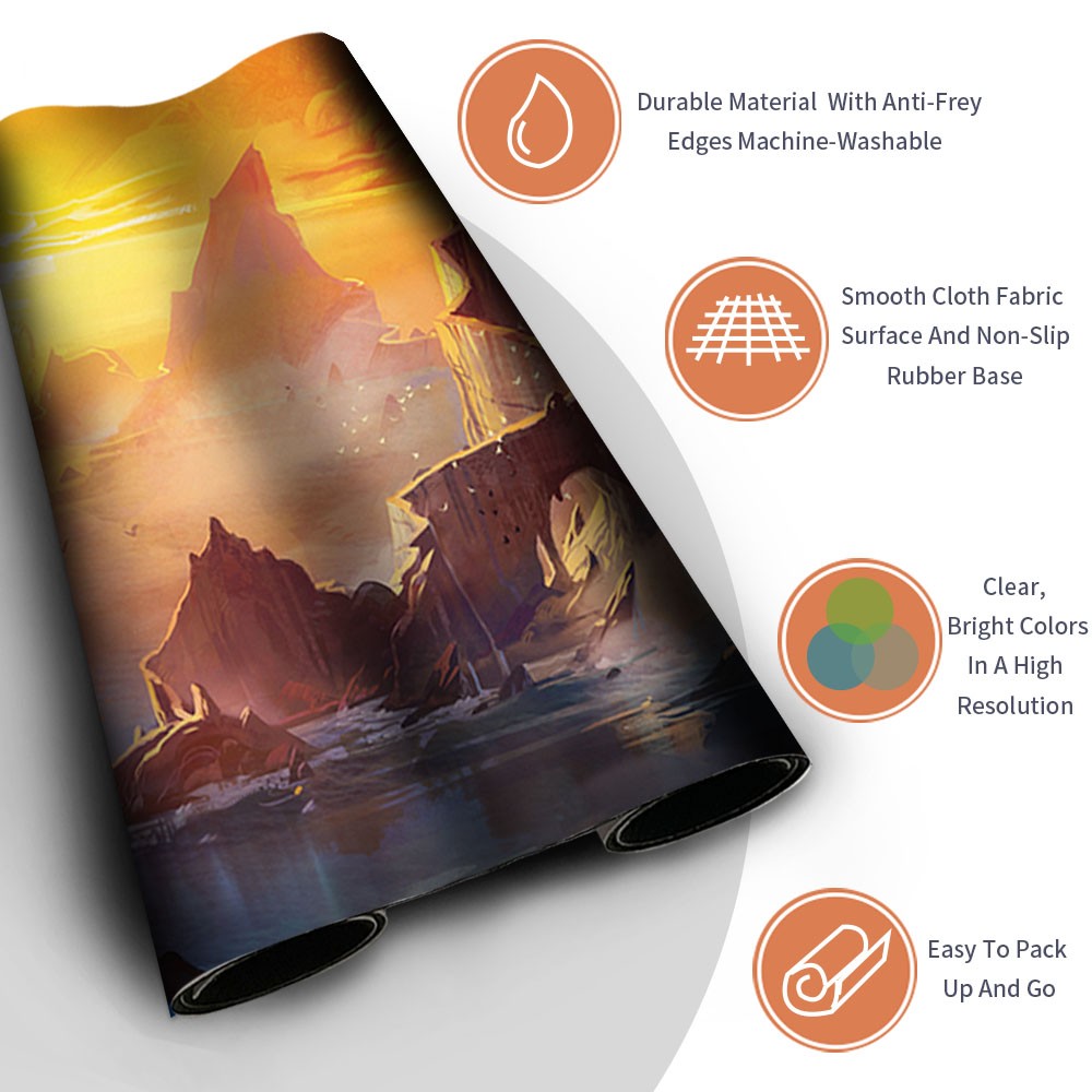 SERPENT'S PASS - MTG Playmat | TCG CCG Card Game Mat | Non-Slip Base