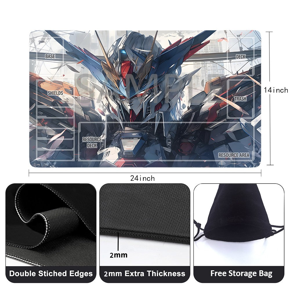 Gundam Playmat Suitable for GCG ,includes Storage Bag,24 x 14 inches (GD5101415)