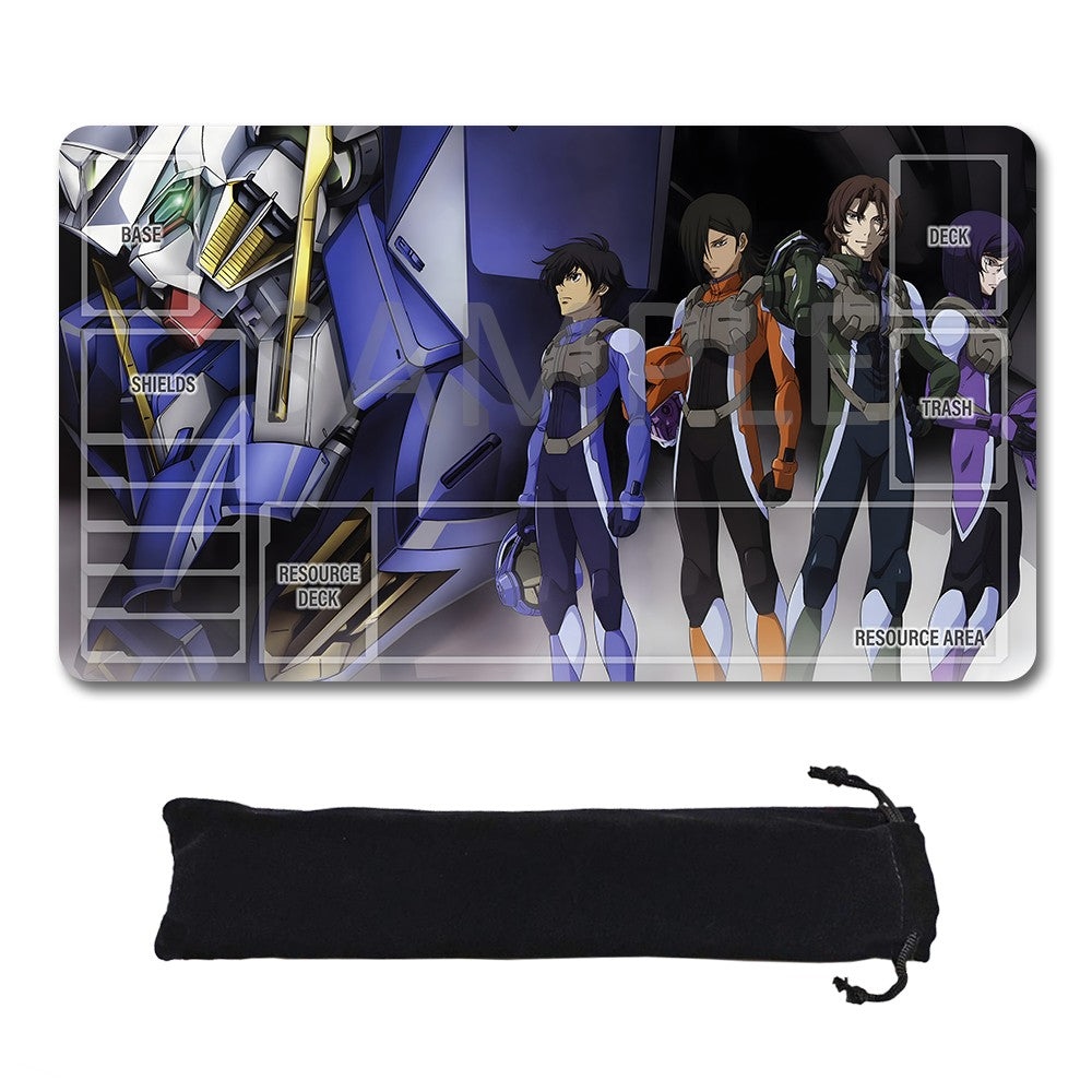 Gundam Playmat Suitable for GCG , includes Storage Bag, 24 x 14 inches (50839)