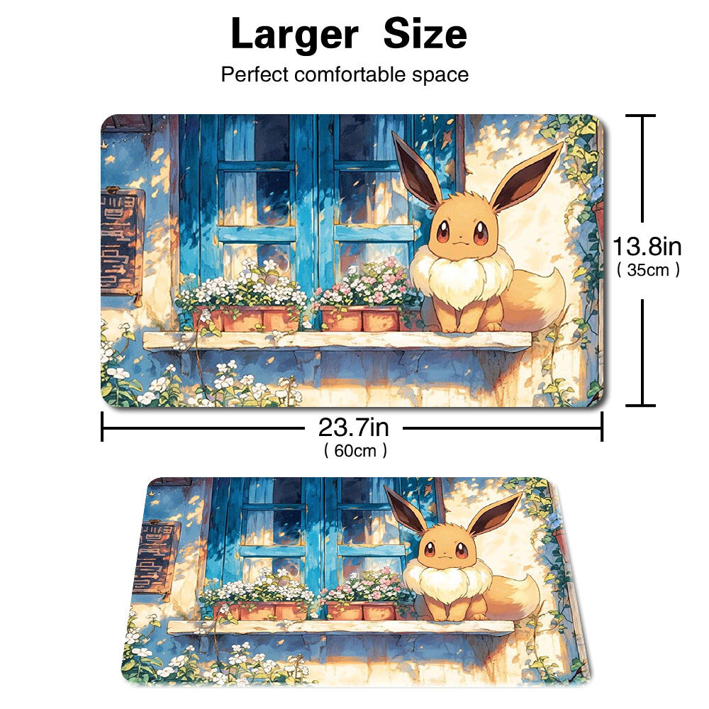 458986 - Board Game Pokemon  Eevee Playmat Games Mousepad Play Mat of TCG