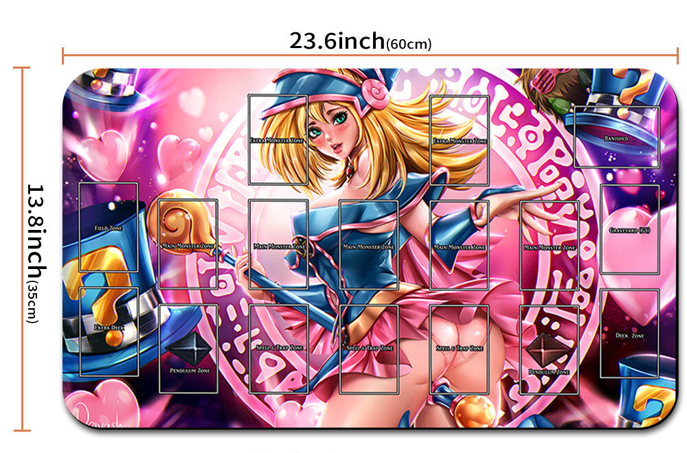 Colorful product packaging with anime-style character and dimensions displayed