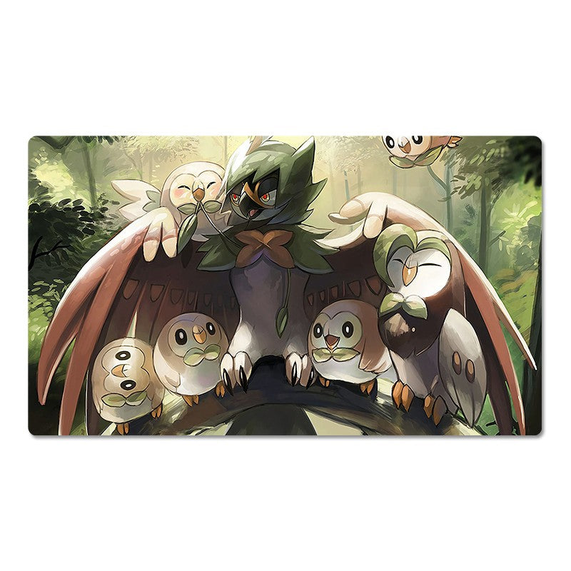 Decidueye Rowlet Board Game Pokemon Playmat TCG CCG Pad Trading Card Game Mat