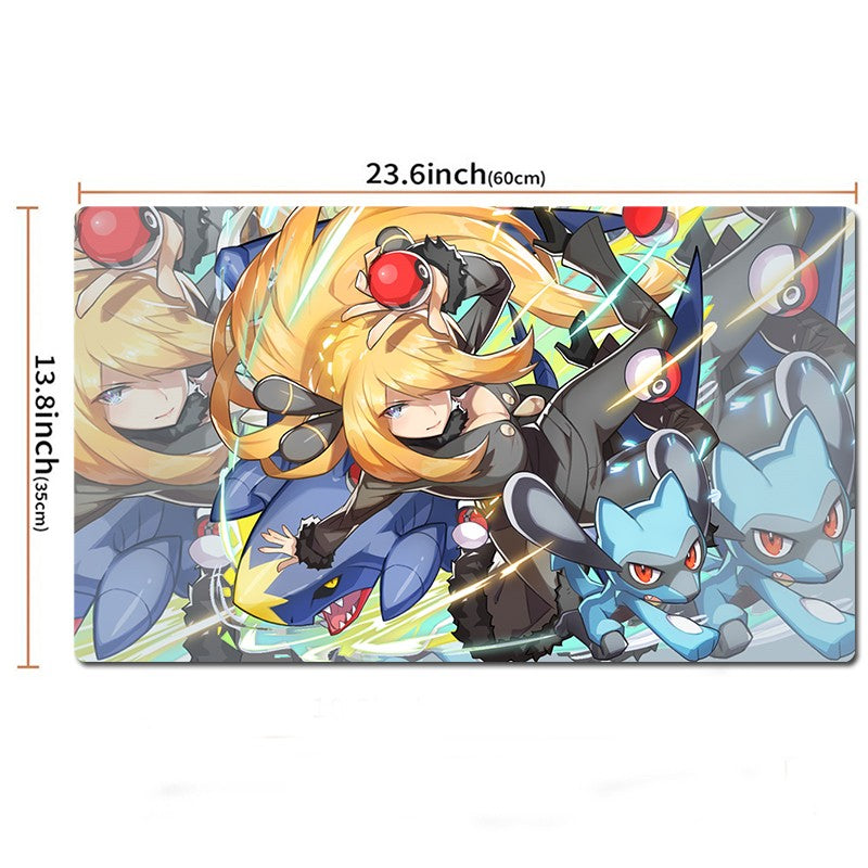 Cynthia Board Game Pokemon Table Playmat PTCG TCG CCG Pad Trading Card Games Mat
