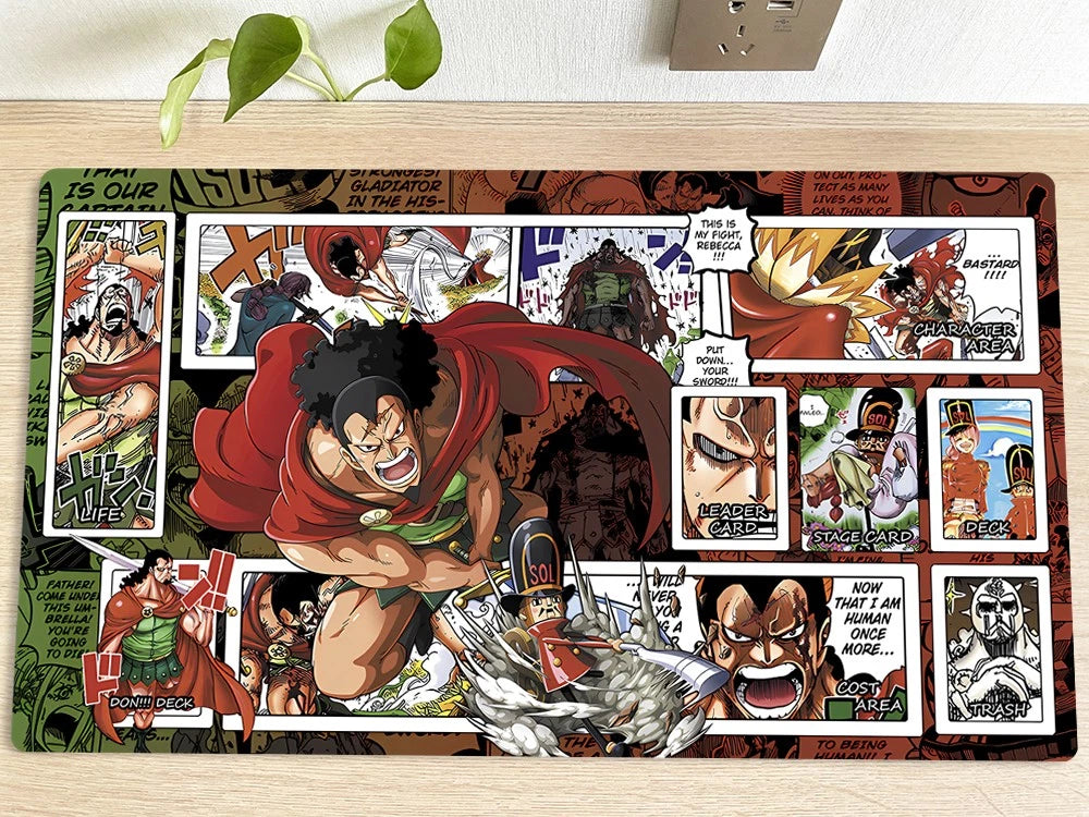 One Piece Kyros Table Playmat CCG OPCG Gaming DeskMat Trading Card Game Mousepad