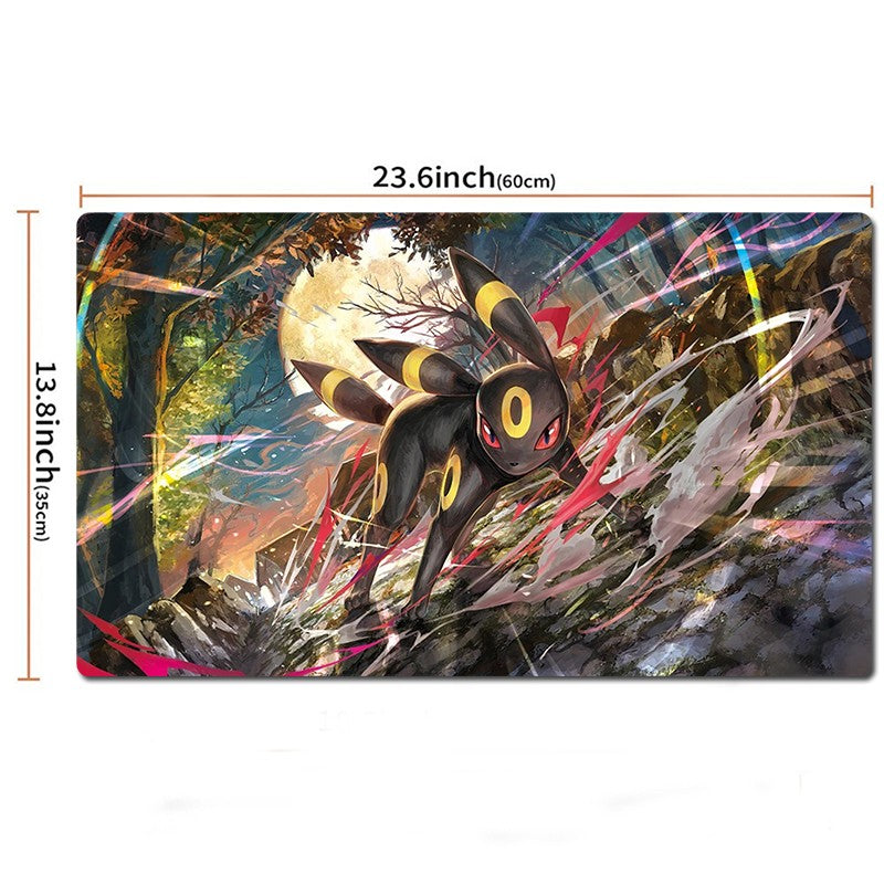 Umbreon Board Pokemon Playmat TCG CCG Play Pad Trading Card Game Mat Mousepad