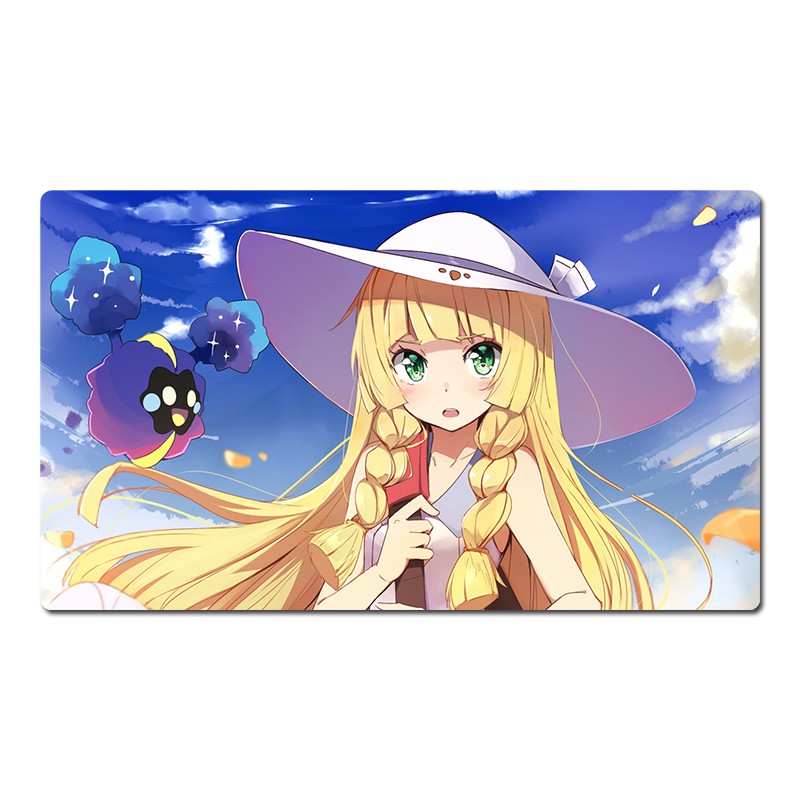 Lillie Nebby Board Game Pokemon Playmat PTCG TCG CCG Pad Trading Card Games Mat