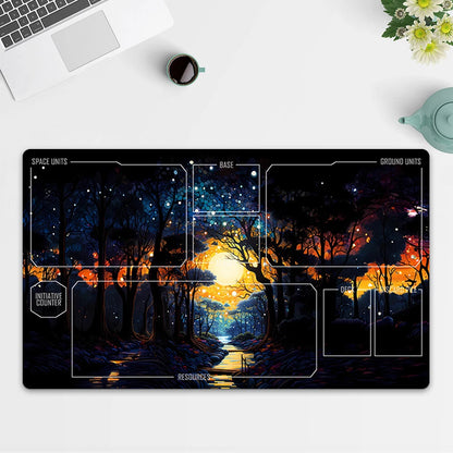 Playmat Starry Sky TCG Starwars : Unlimited Trading Card Game Play Mat Free Bag