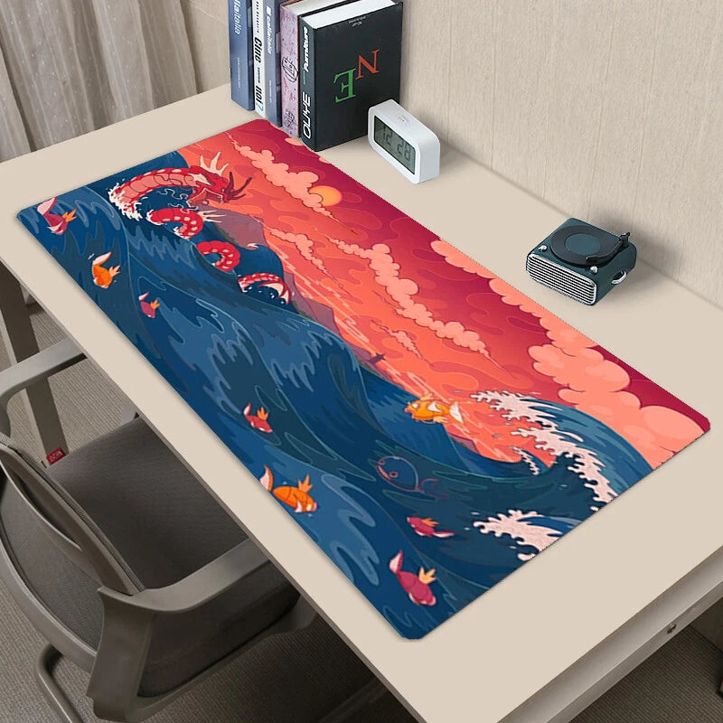 Shining Gyarados MTG Playmat Trading Card Game Mat TCG CCG Table Pad 40X70CM