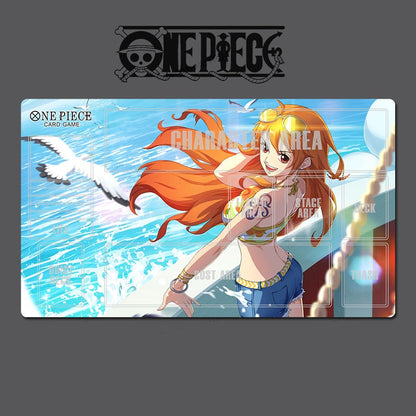 Nami O-P Table Playmat OPCG TCG CCG Playing Pad Trading Card Game Mat Mousepad