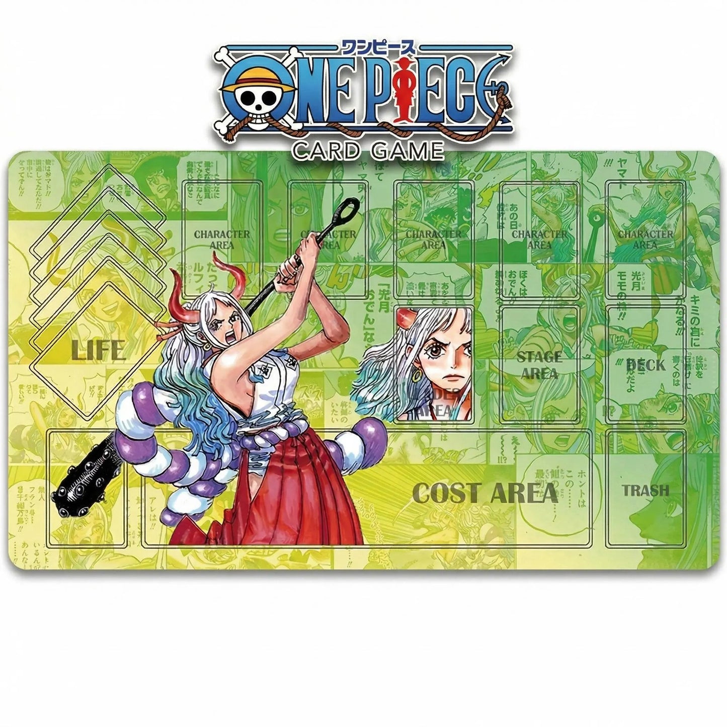 Yamato One Piece Card Game Playmat - Manga Panel Design - OPCG TCG Gaming Mat -