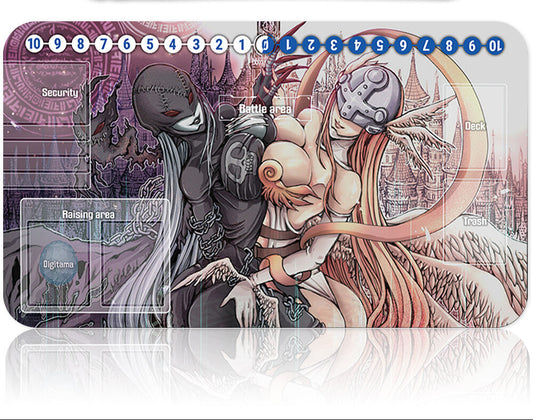 Card with anime-style artwork featuring two characters on a white background