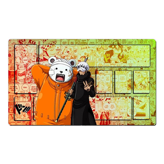 One Piece Trafalgar D. Water Law Table Playmat CCG OPCG Play Mat Trading Card Game Pad Mousepad