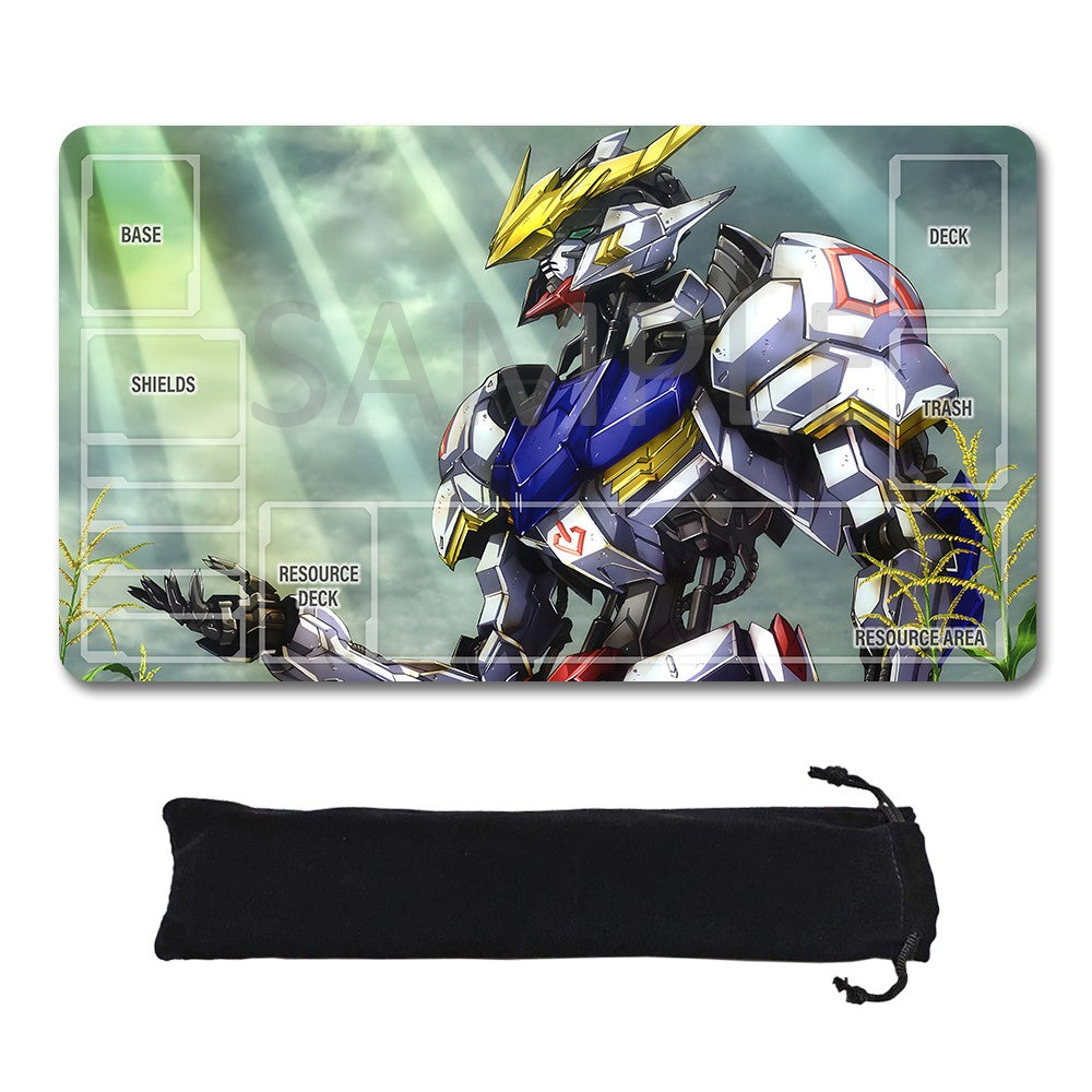Gundam Playmat Suitable for GCG , includes Storage Bag, 24 x 14 inches (GD510143)