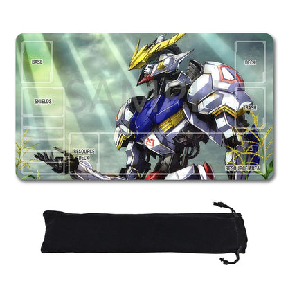 Gundam Playmat Suitable for GCG , includes Storage Bag, 24 x 14 inches (GD510143)