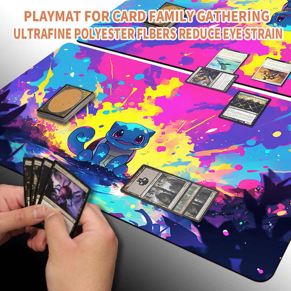 New Pokemon Squirtle Playmat Stitched Edge with | Pokemon TCG Playmat Stitched Edge | 1351546