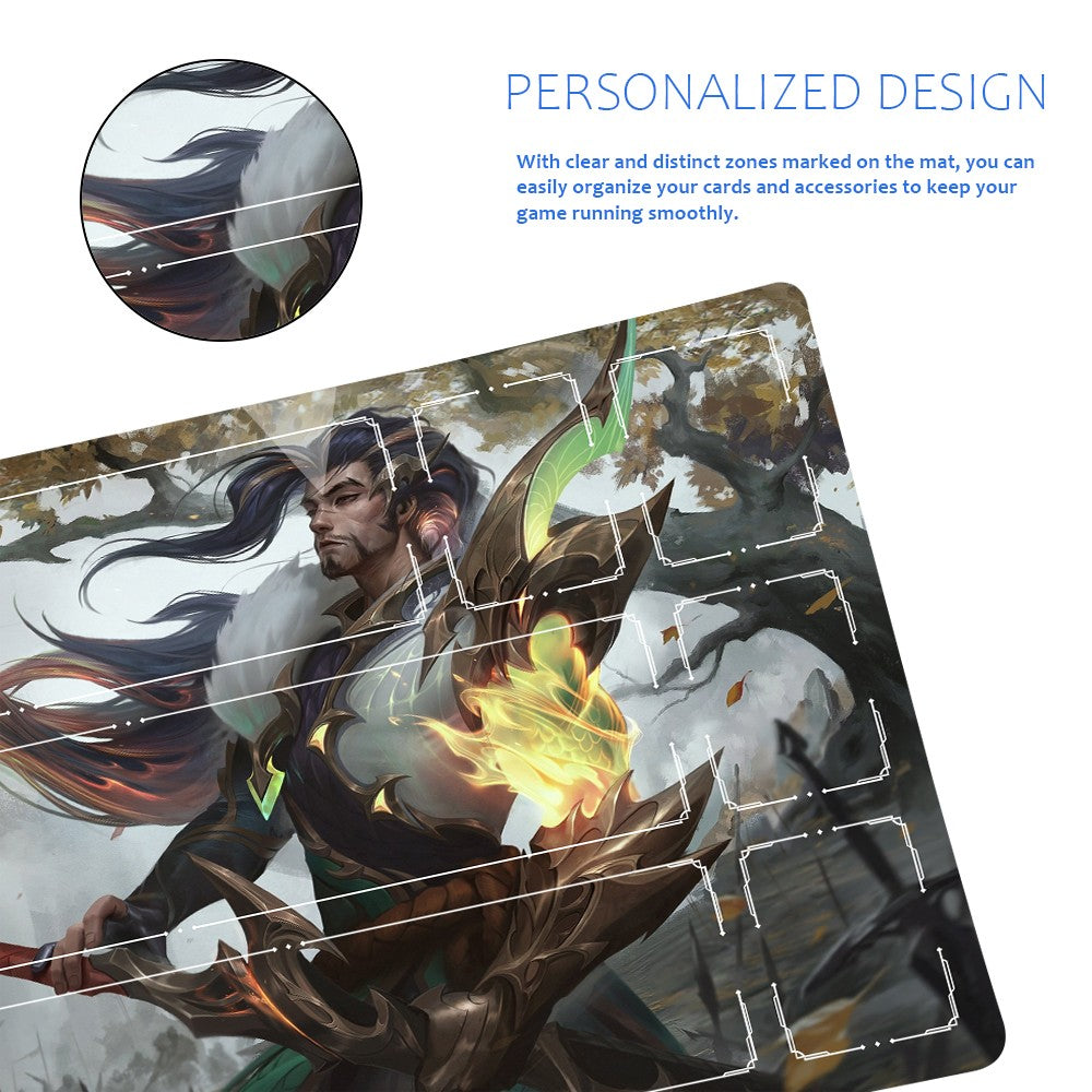Yasuo - League Of Legends Riftbound Playmat 24x14 in + Free Storage Bag