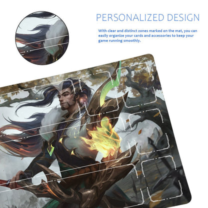Yasuo - League Of Legends Riftbound Playmat 24x14 in + Free Storage Bag