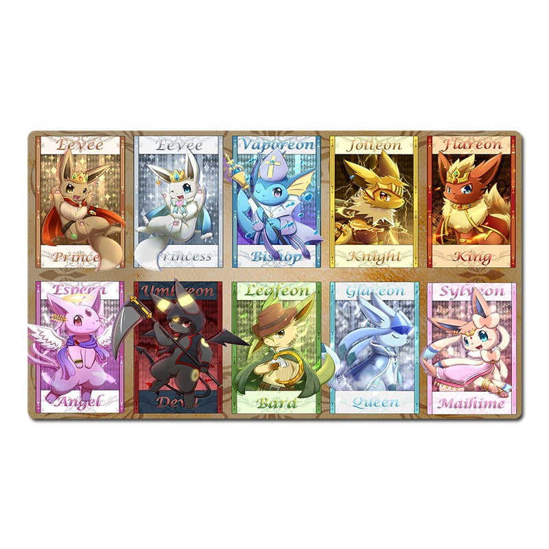 Eevee Evolutions Board Game Pokemon Table Playmat TCG CCG Trading Card Games Mat