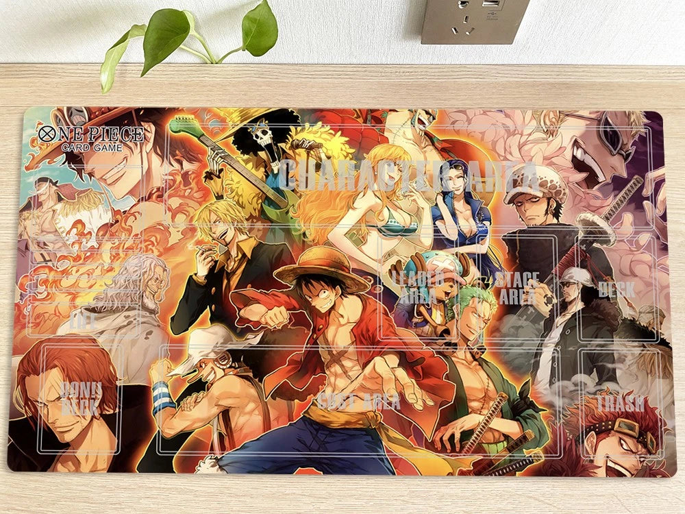 Chopper Luffy Nami One Piece Table Playmat OPCG TCG CCG Play Pad Trading Card Game Mat