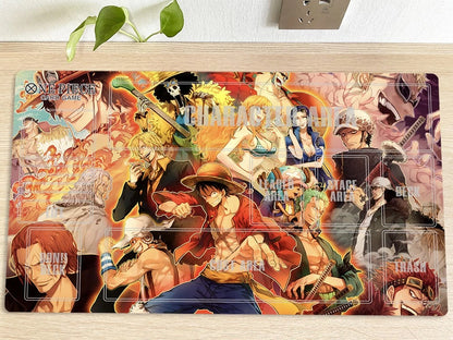Chopper Luffy Nami One Piece Table Playmat OPCG TCG CCG Play Pad Trading Card Game Mat