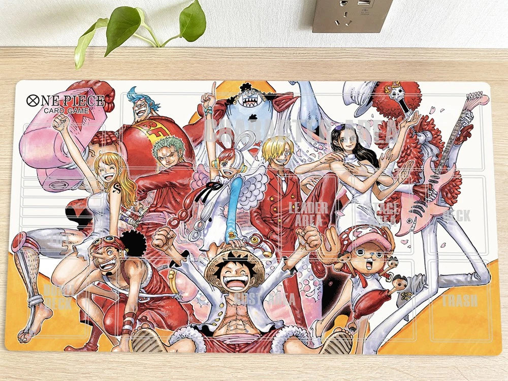 Straw Hat Pirates One Piece Table Playmat OPCG TCG CCG Mouse Pad Trading Card Game DeskMat