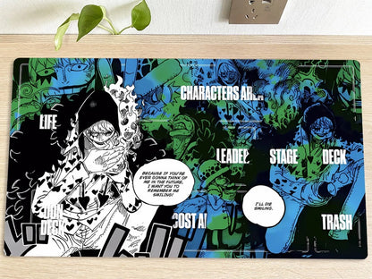 One Piece O-P OPCG TCG CCG Table Mouse Pad Rosinante Corazon Playmat Trading Card Game Desk Mat