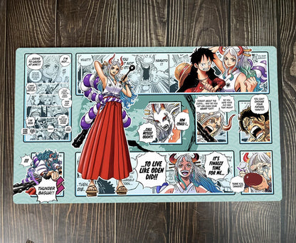 One Piece OPCG TCG CCG Table Mouse Pad Yamato Playmat Trading Card Game Desk Mat