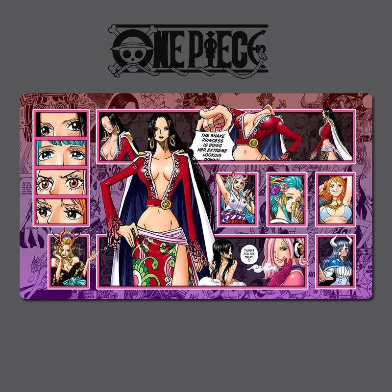 Placemat with anime character design featuring 'One Piece' branding